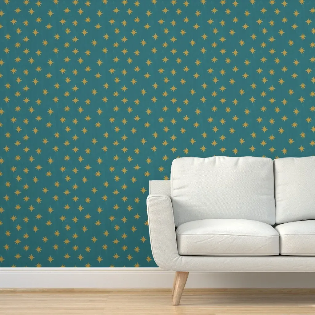 Our Lady Of Guadalupe Stars Peel and Stick Wallpaper - Green product