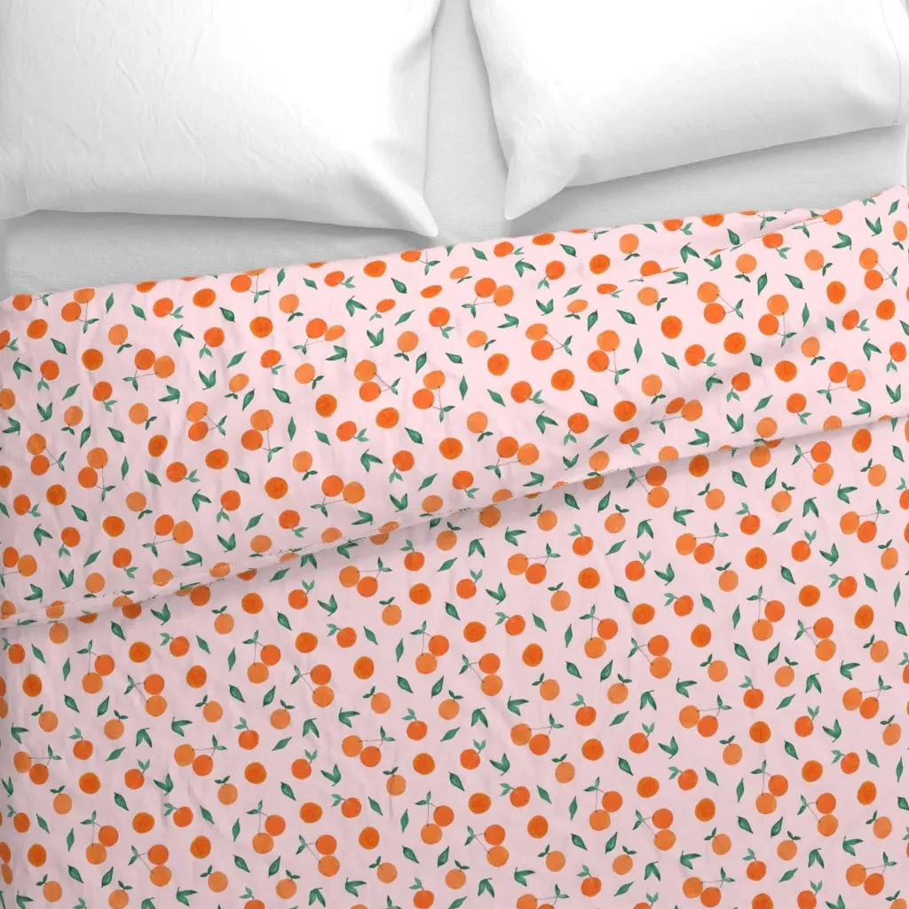 Outrageous Oranges Duvet Cover - Orange alternate view