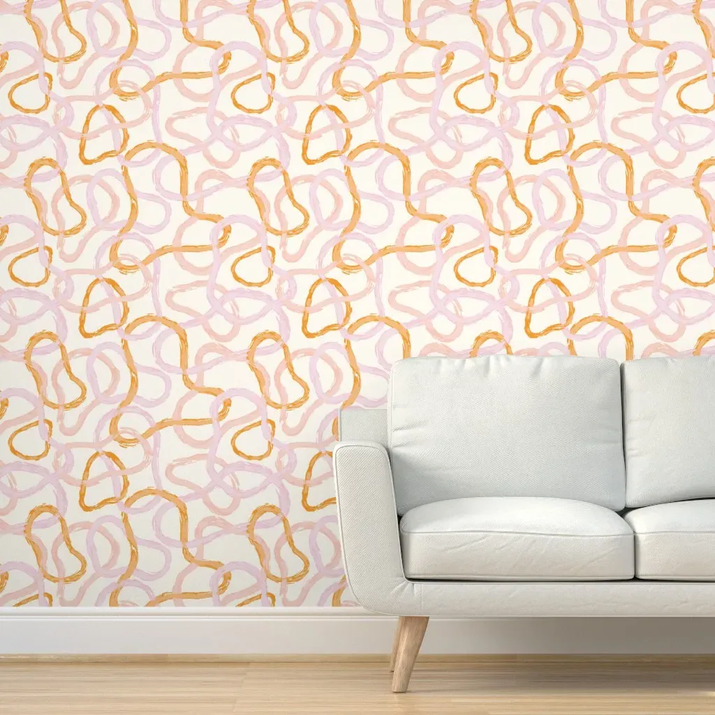 Over And Under Peel and Stick Wallpaper - Blush product