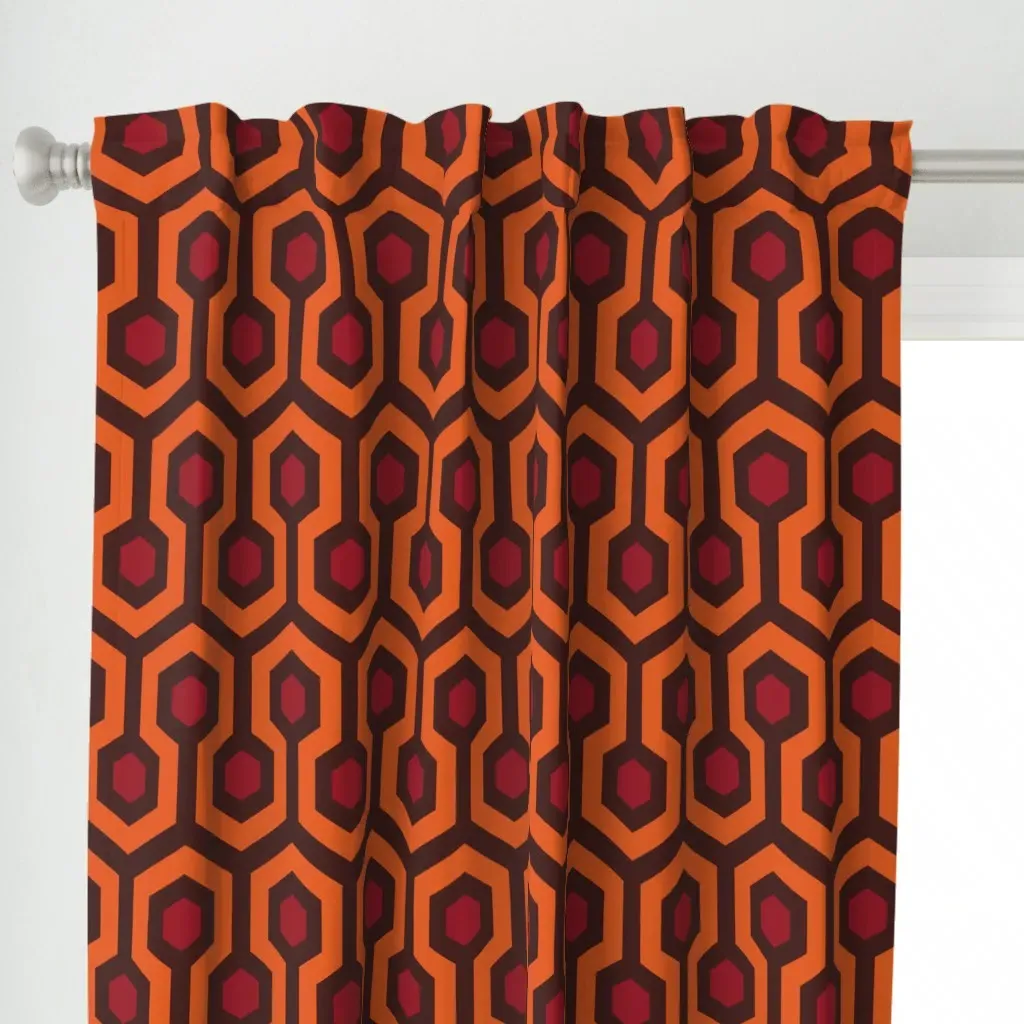 Overlook Curtain Panel - Burnt Orange alternate view