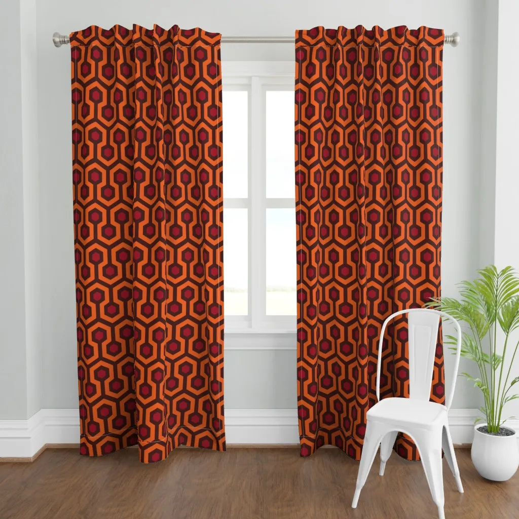 Overlook Curtain Panel - Burnt Orange product