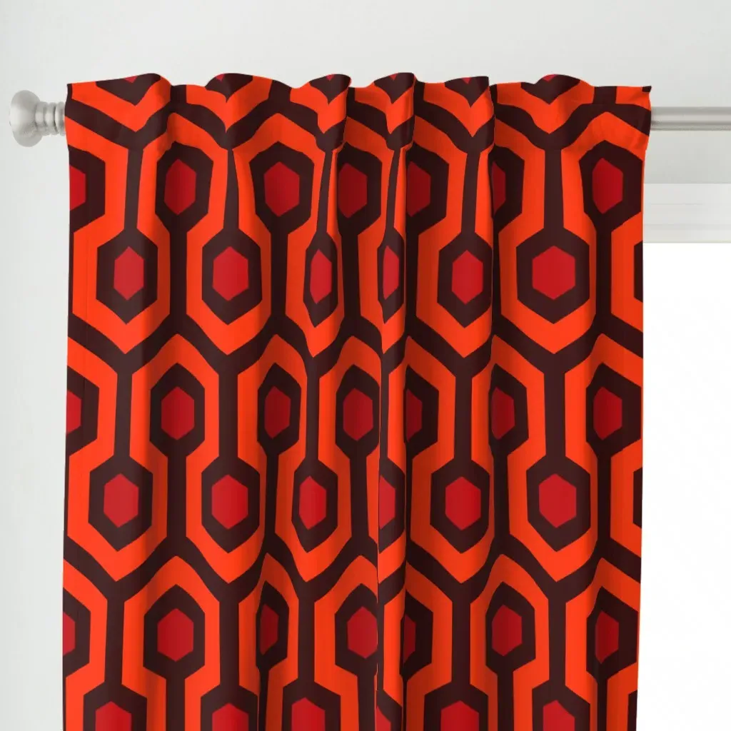 Overlook Hotel Duvet Curtain Panel - Orange alternate view