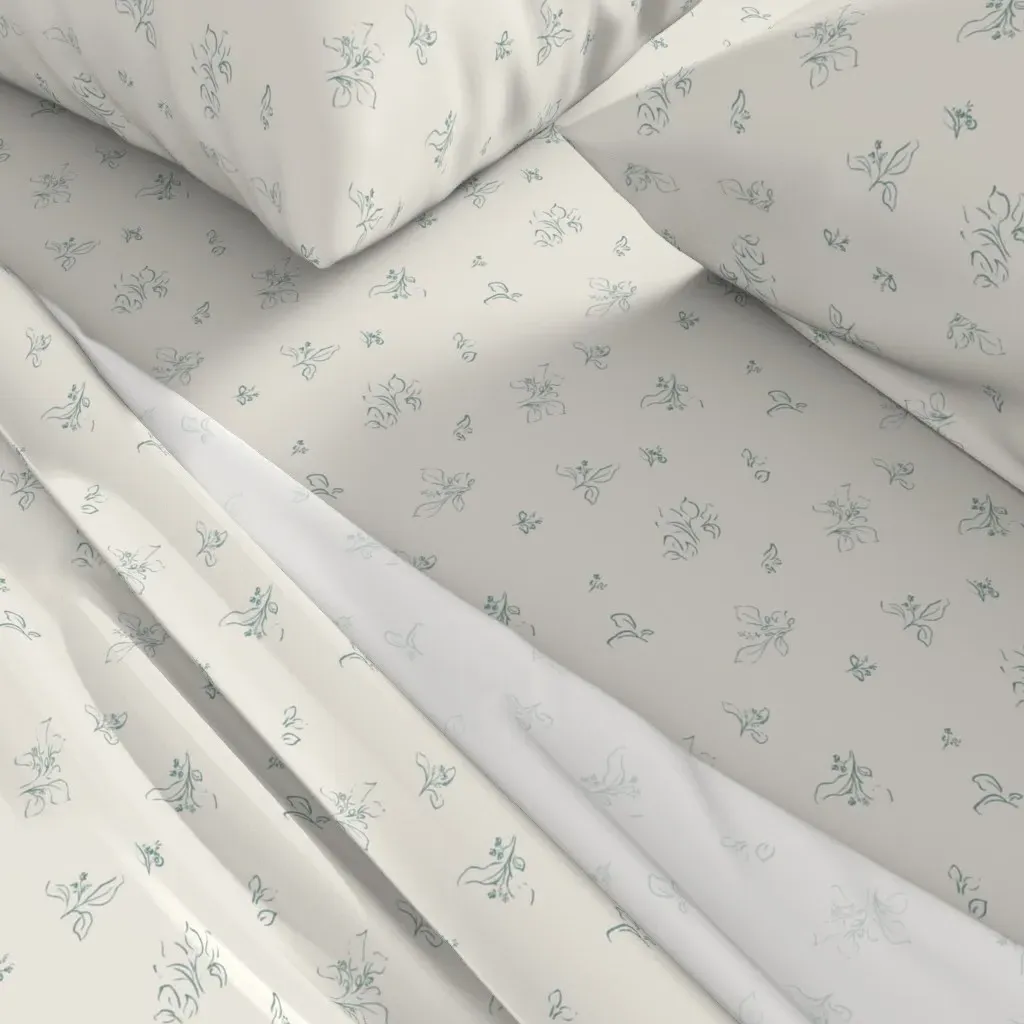 P240141 Tile King Size Sheet Set - Sage Green alternate view