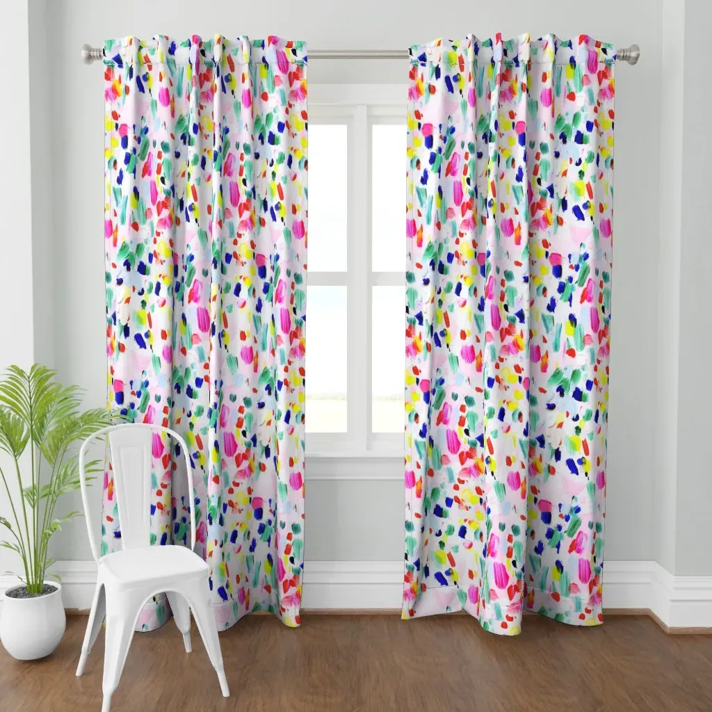 Paint Palette Curtain Panel - Pink product
