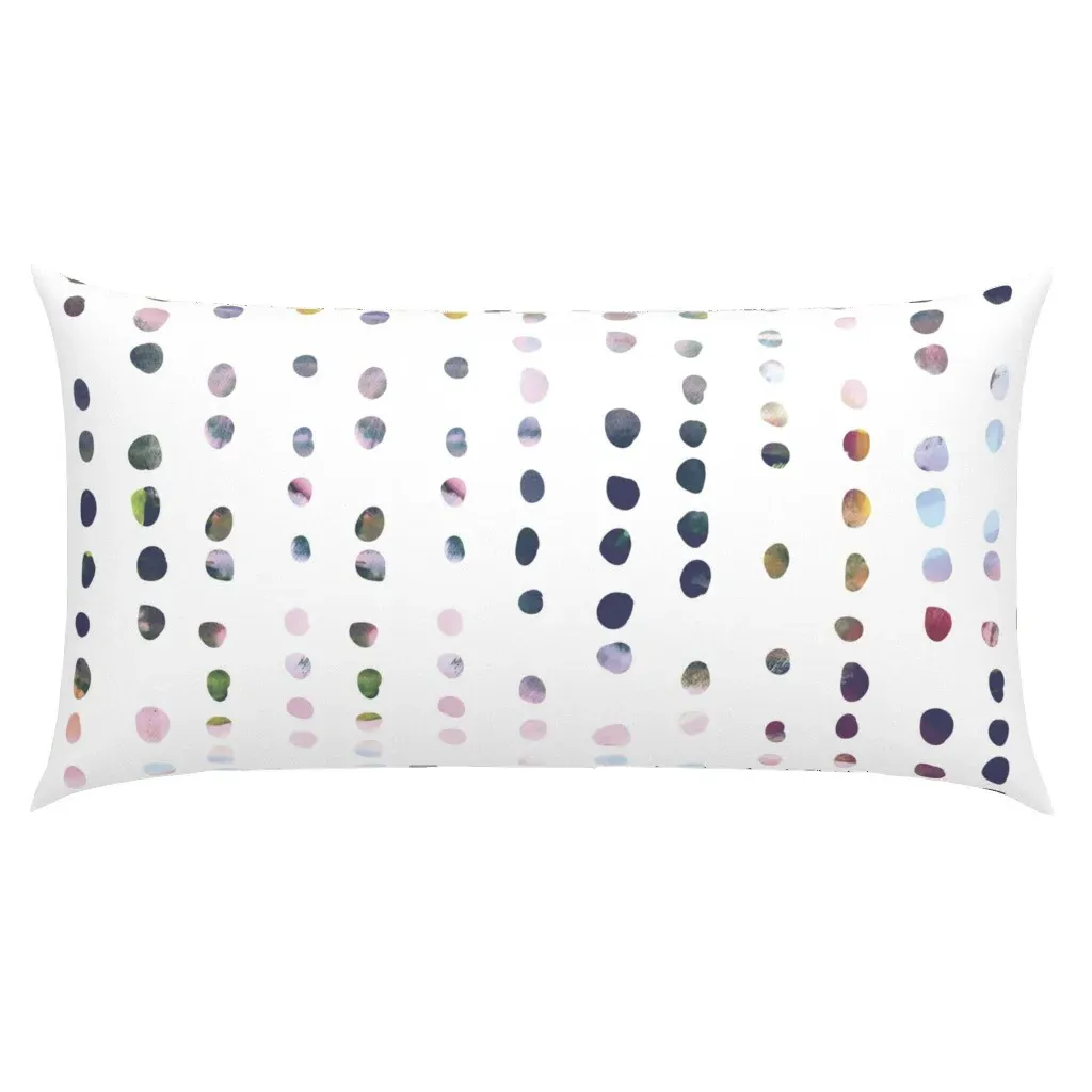Painted Dots Large Scale King Pillow Sham - Dusty Rose product