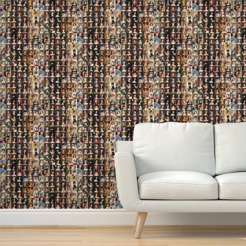 Painted Ladies Mosaic Peel and Stick Wallpaper - Beige product