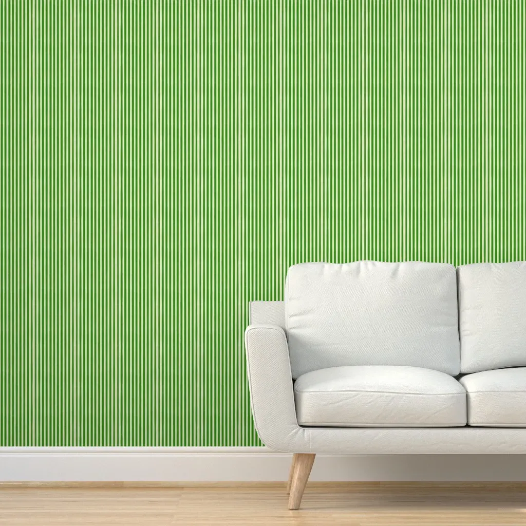 Painted Stripe Peel and Stick Wallpaper - Green product