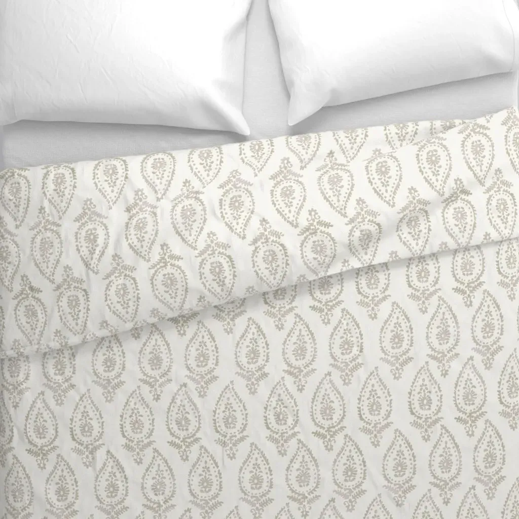 Paisley Duvet Cover - Taupe alternate view