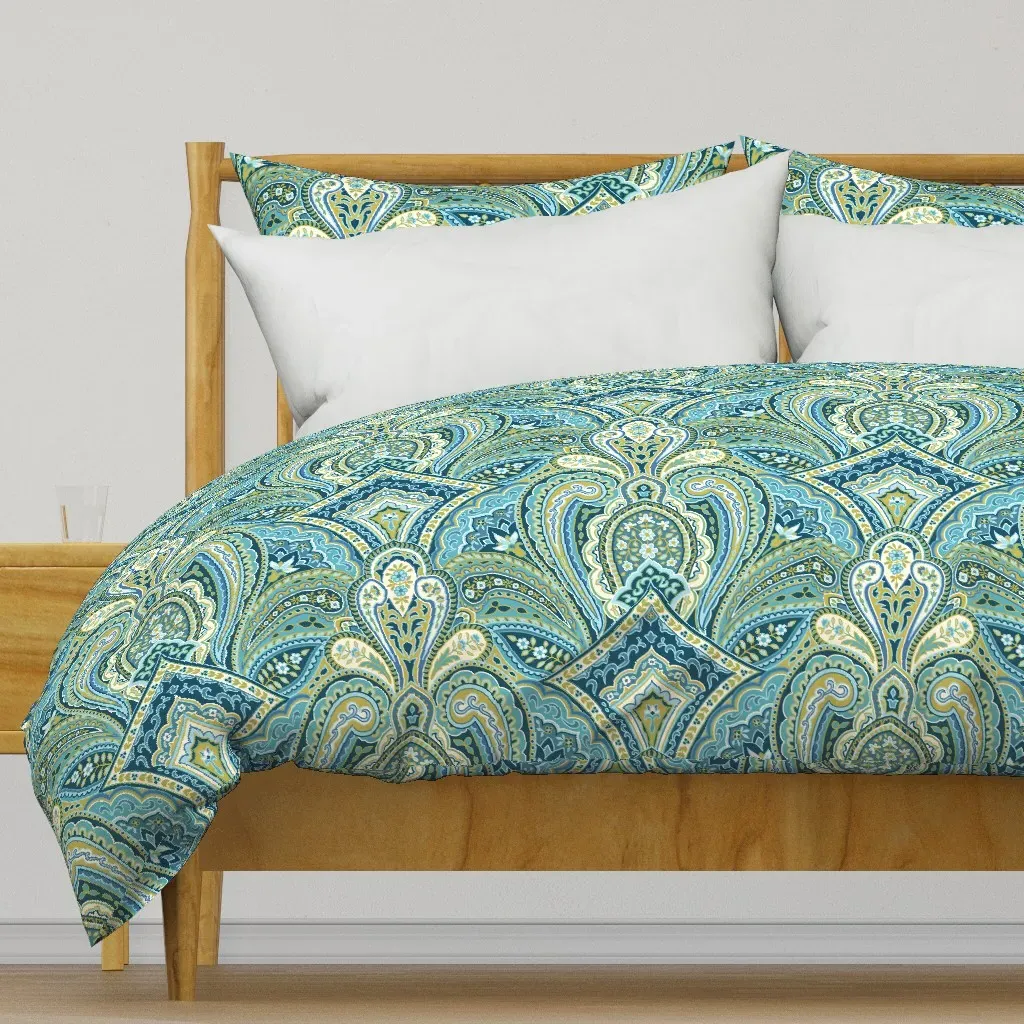 Paisley Large Duvet Cover - Teal product