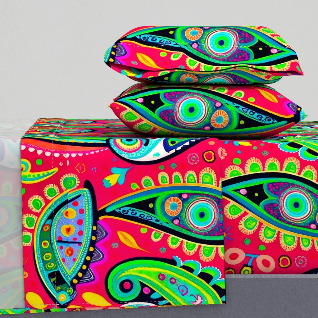 Paisley Queen Sheet Set - Pink product