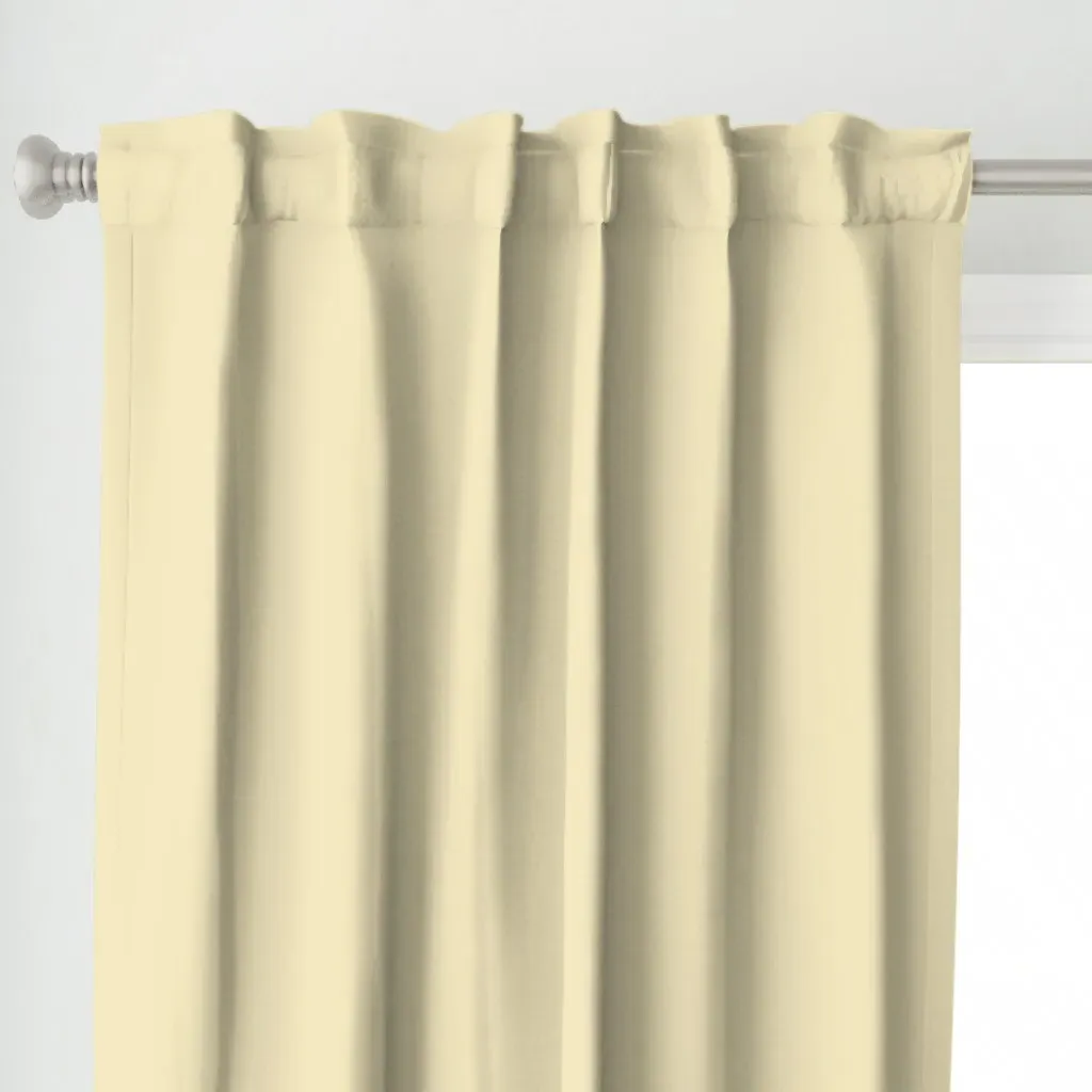 Pale Moon Oc-108 Solid Curtain Panel - Pale Yellow alternate view