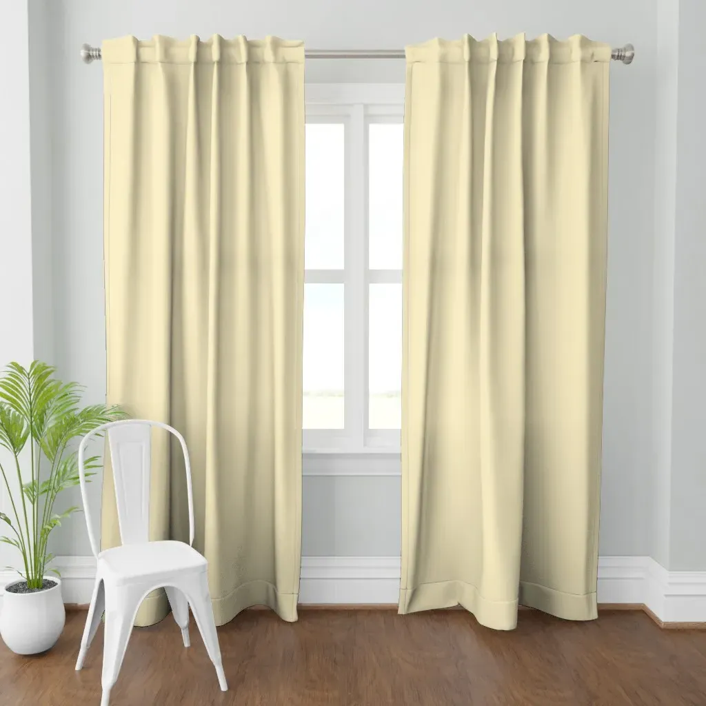Pale Moon Oc-108 Solid Curtain Panel - Pale Yellow product
