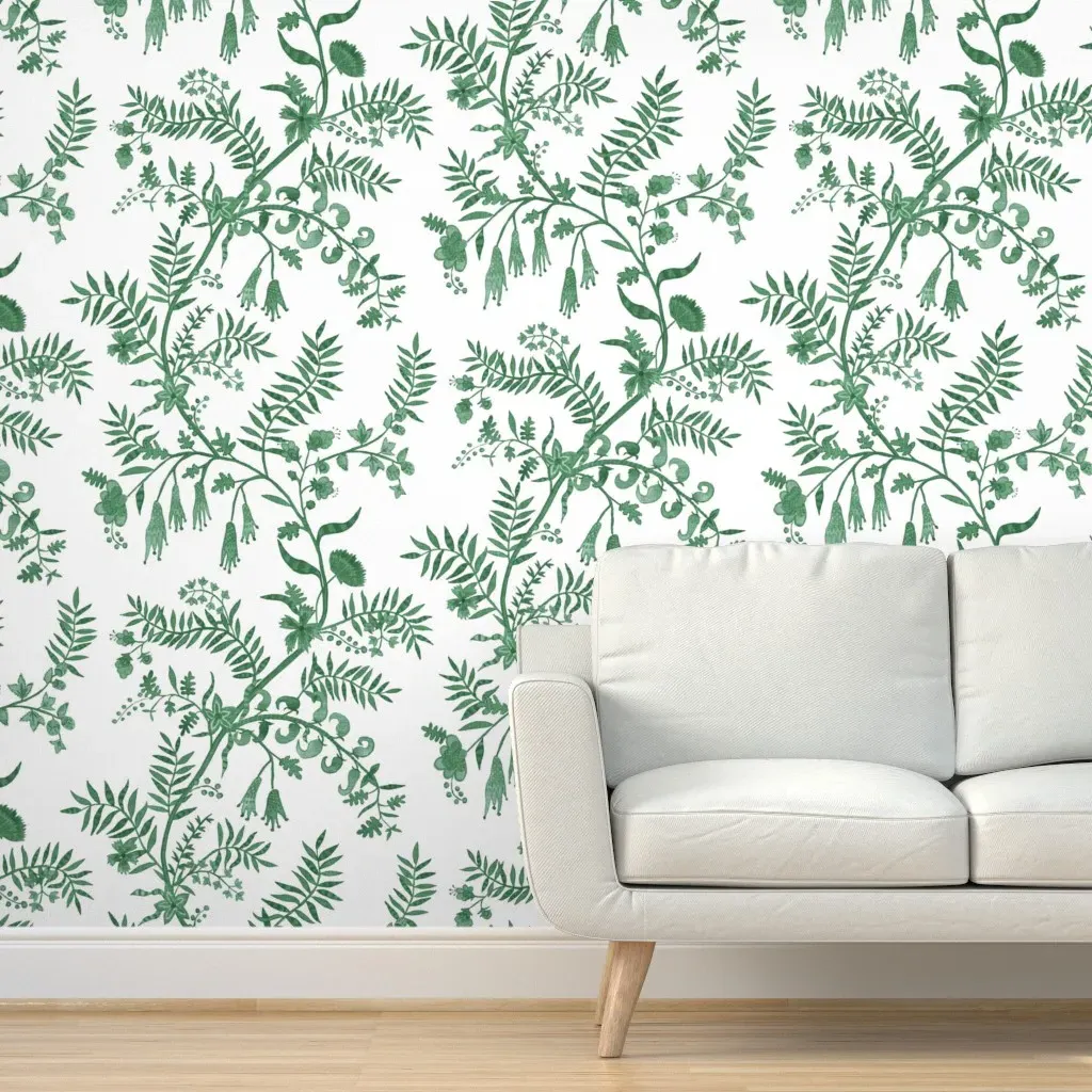 Pallavi Cat's Eye Peel and Stick Wallpaper - Green product