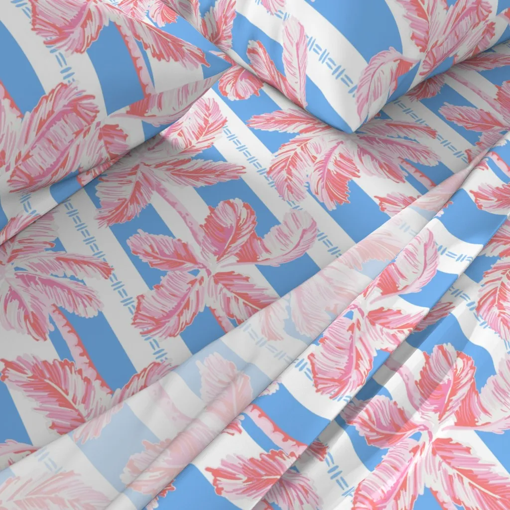 Palm Beach Cabana Stripe Queen Sheet Set - Pink alternate view