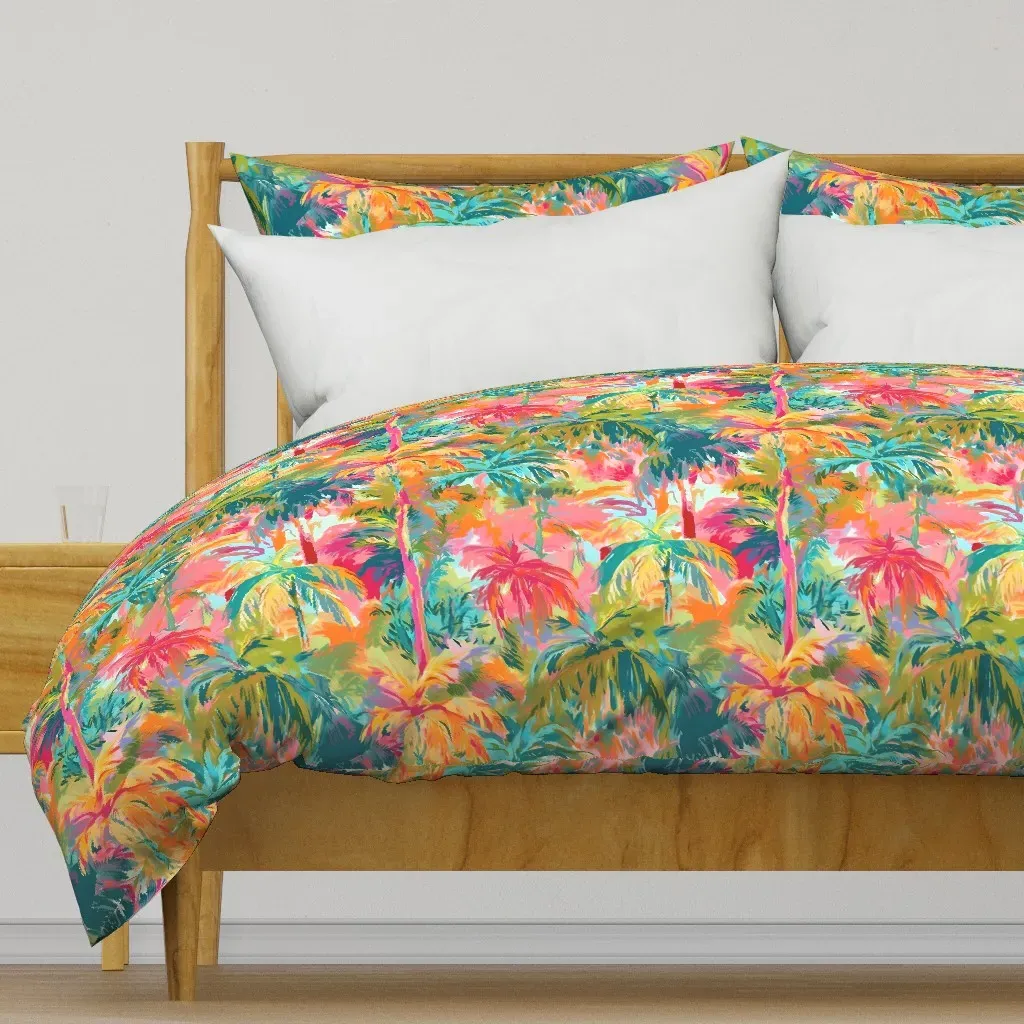 Palm Beach Dreamscape Duvet Cover - Pink product