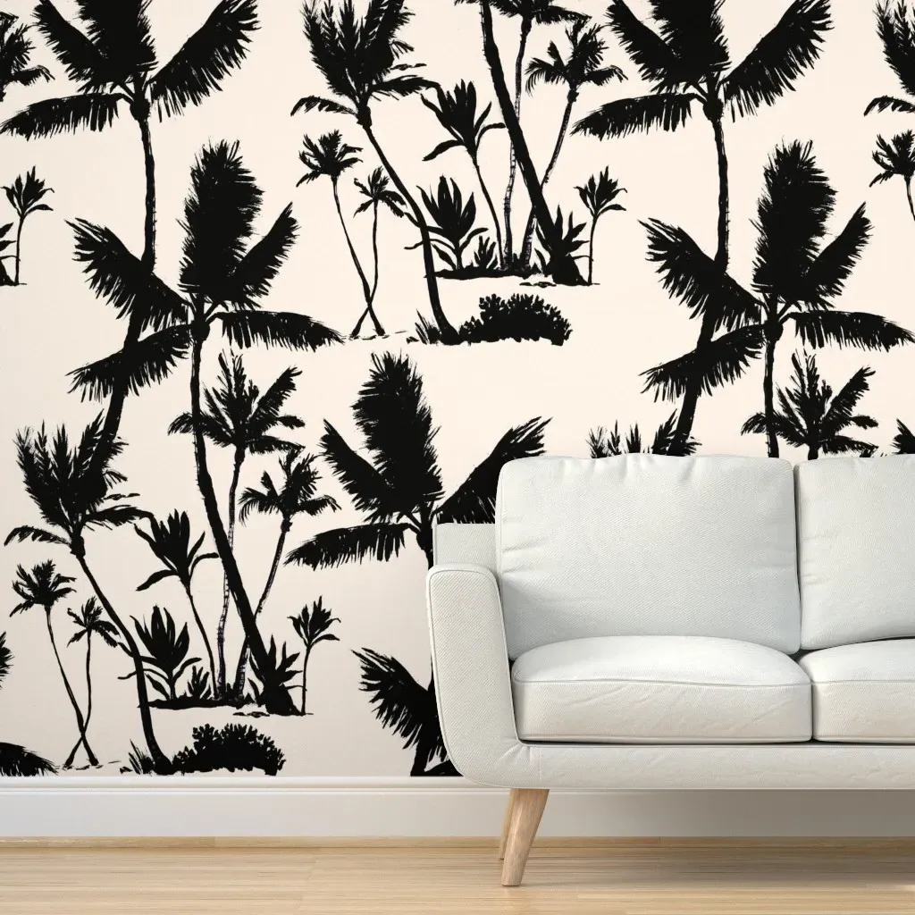 Palm Beach Peel and Stick Wallpaper - Cream product