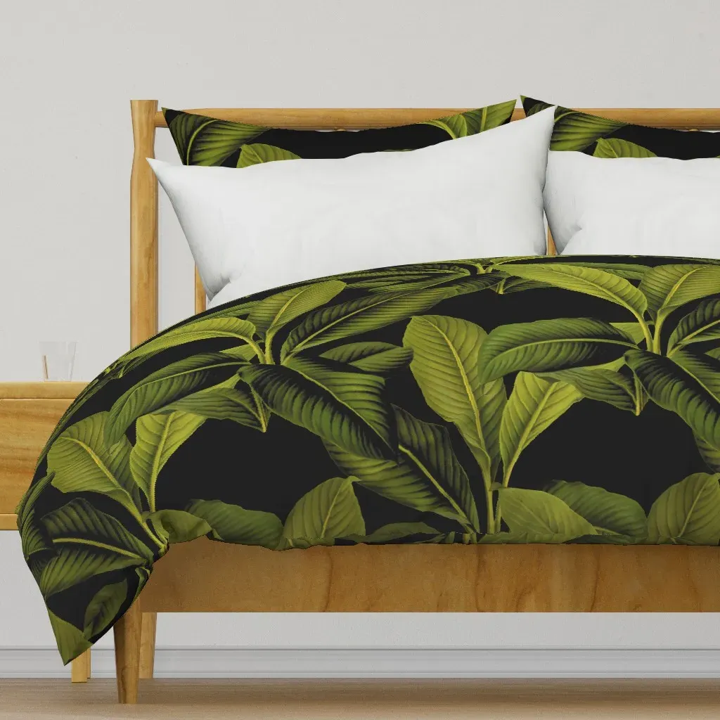 Palm In Palm Duvet Cover - Green product
