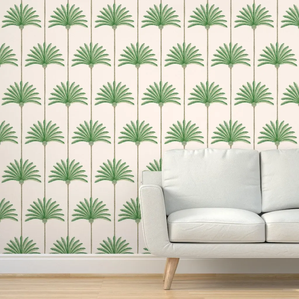 Palm Stripe Peel and Stick Wallpaper - Green product