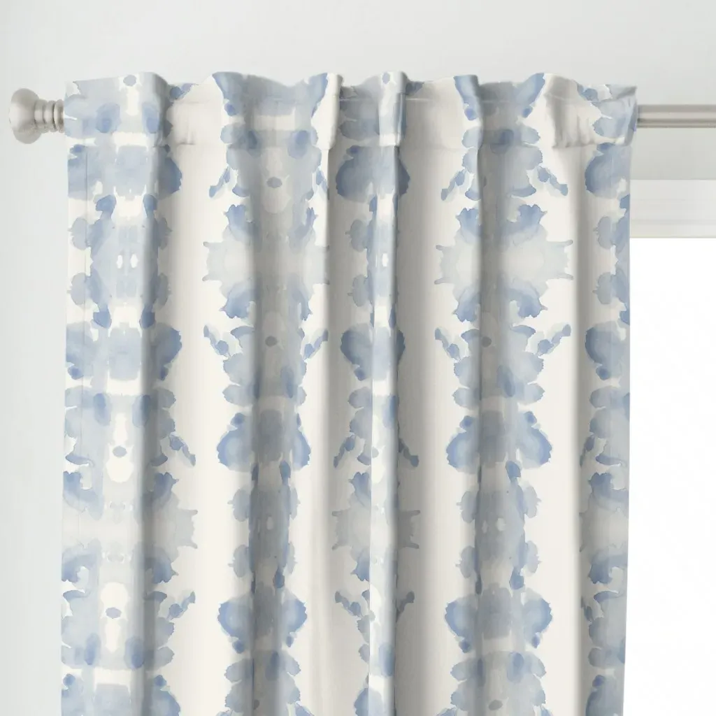 Pamela Curtain Panel - Dusty Blue alternate view