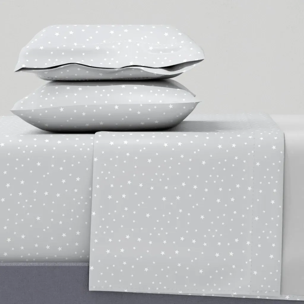 Panda Dreams Stars King Sheet Set - White product