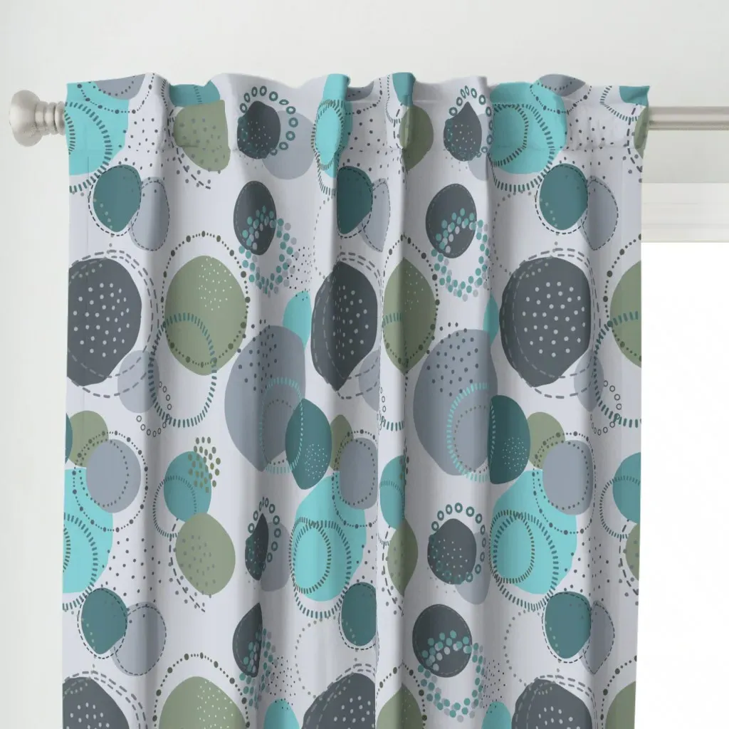 Pantone Mega Matter Curtain Panel - Gray-Blue alternate view