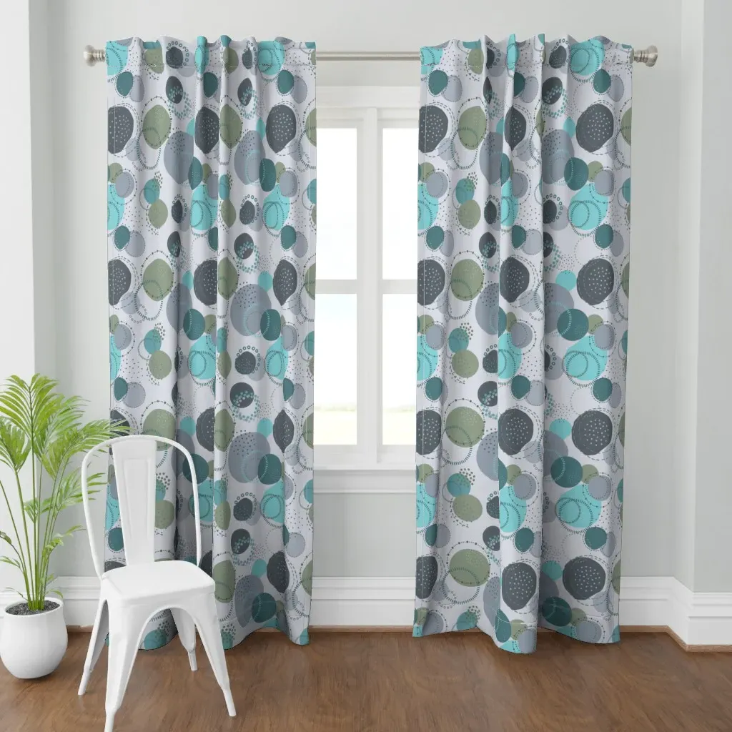 Pantone Mega Matter Curtain Panel - Gray-Blue product