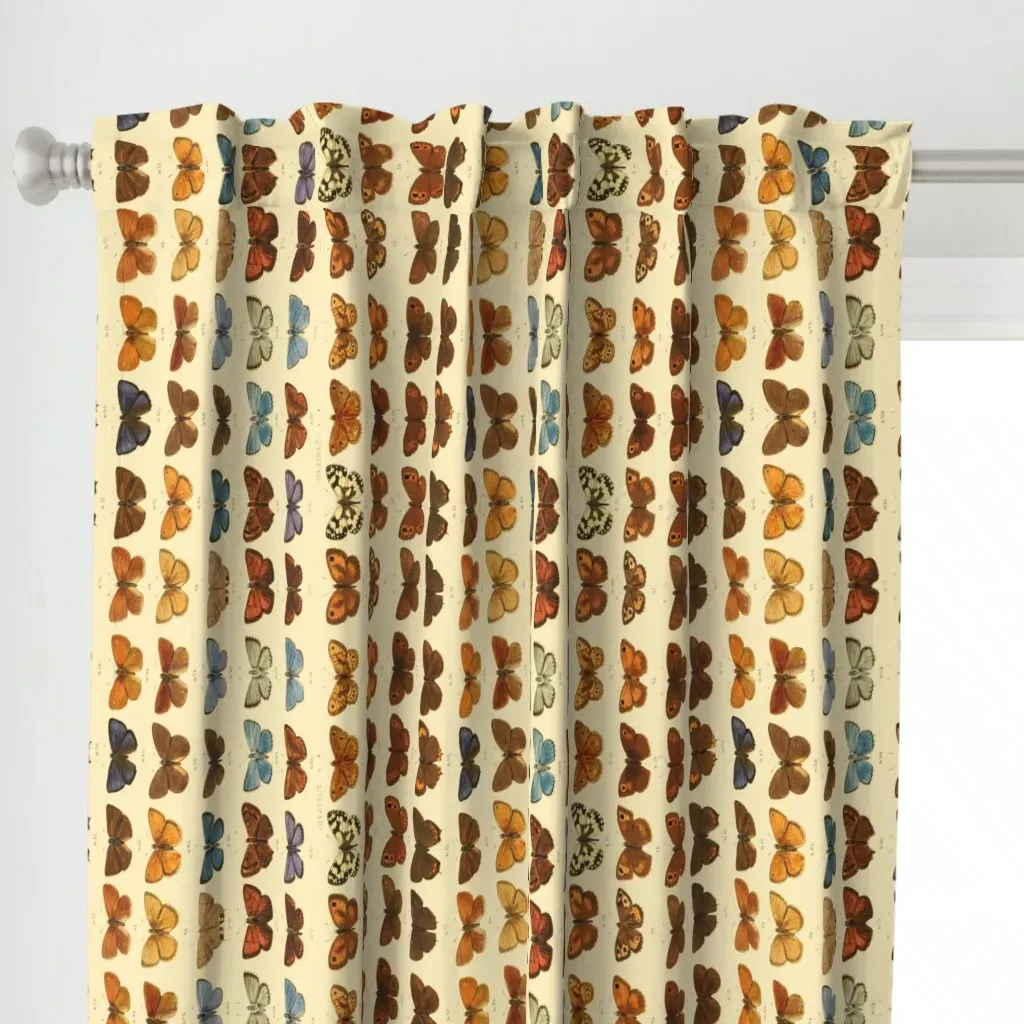 Papillo Trianon Curtain Panel - Brown alternate view