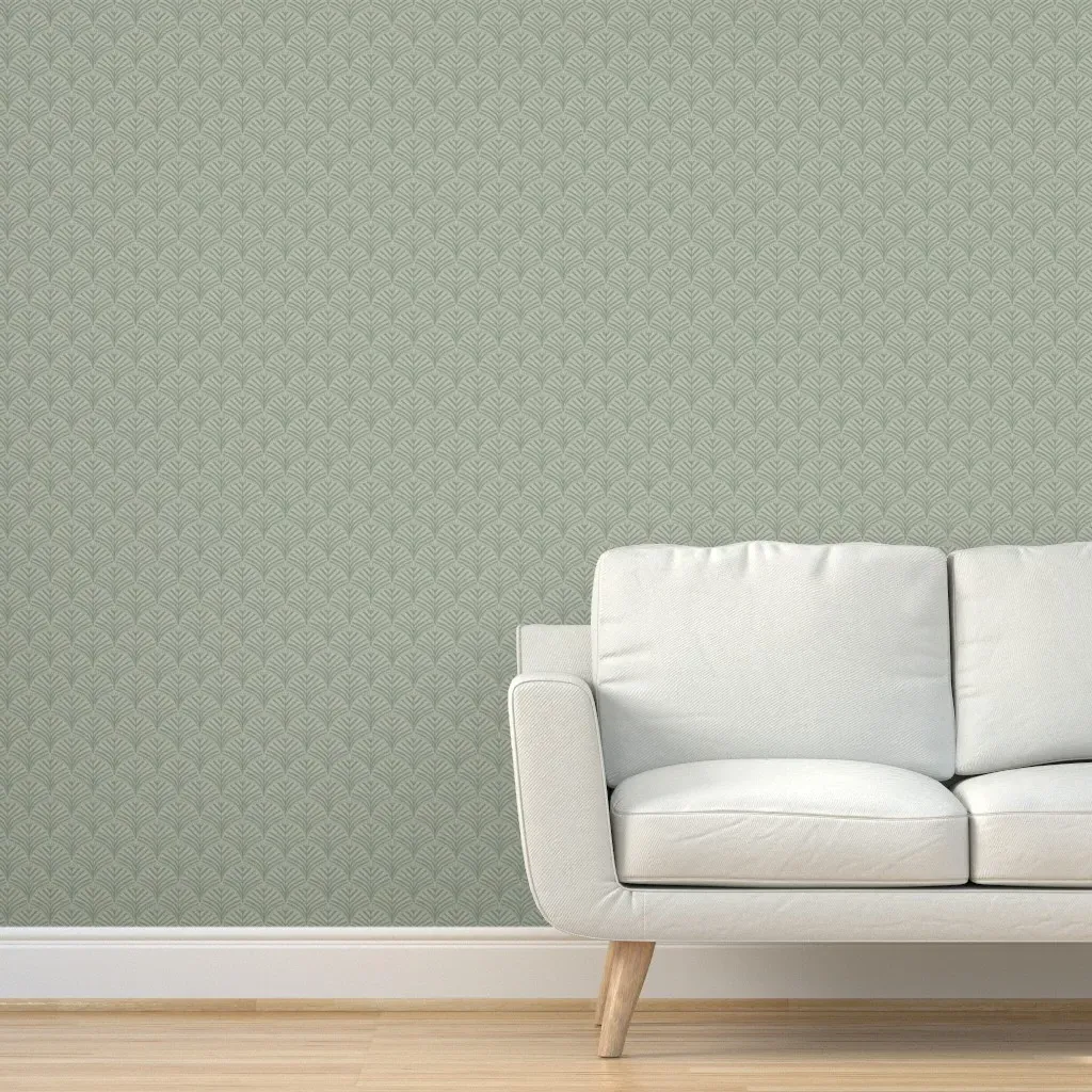Par-Ter-Gal-L-24 Peel and Stick Wallpaper - Sage Green product