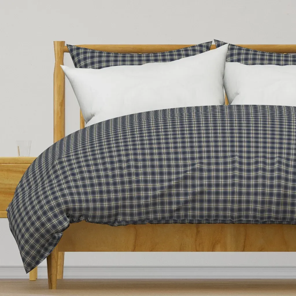 Parker Plaid Duvet Cover - Navy Blue product