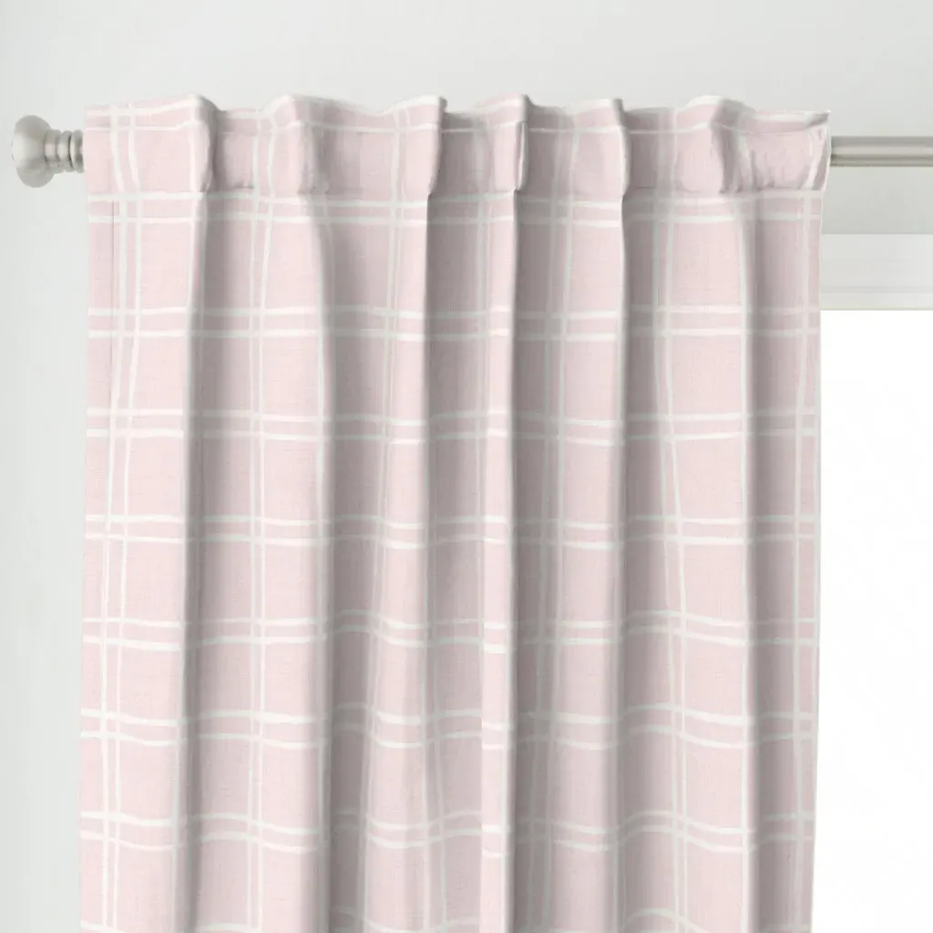 Pastel Blush Double Curtain Panel - Pink alternate view