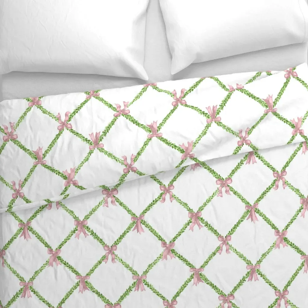 Pastel Bridgitte Duvet Cover - Green alternate view