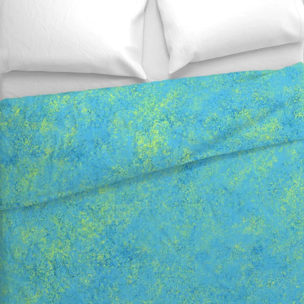 Patina Amazonite Duvet Cover - Aqua alternate view