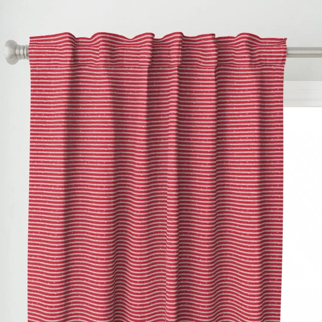 Patriotic Stripes Curtain Panel - Red alternate view