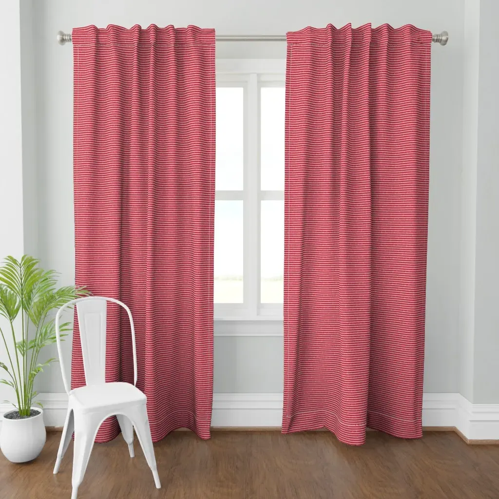 Patriotic Stripes Curtain Panel - Red product