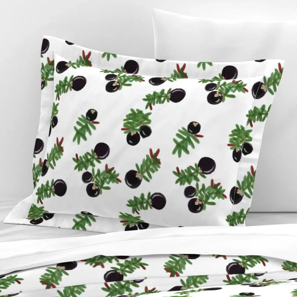 Paurngat Standard Flanged Pillow Sham - Dark Blue, Cotton Sateen product