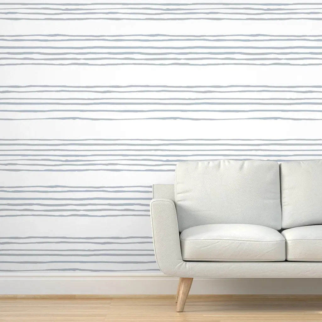 Pavel Stripe Peel and Stick Wallpaper - Light Gray product