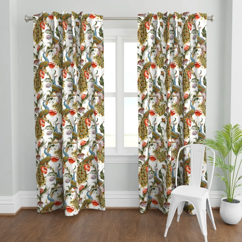 Peacock Veranda Curtain Panel - Teal product