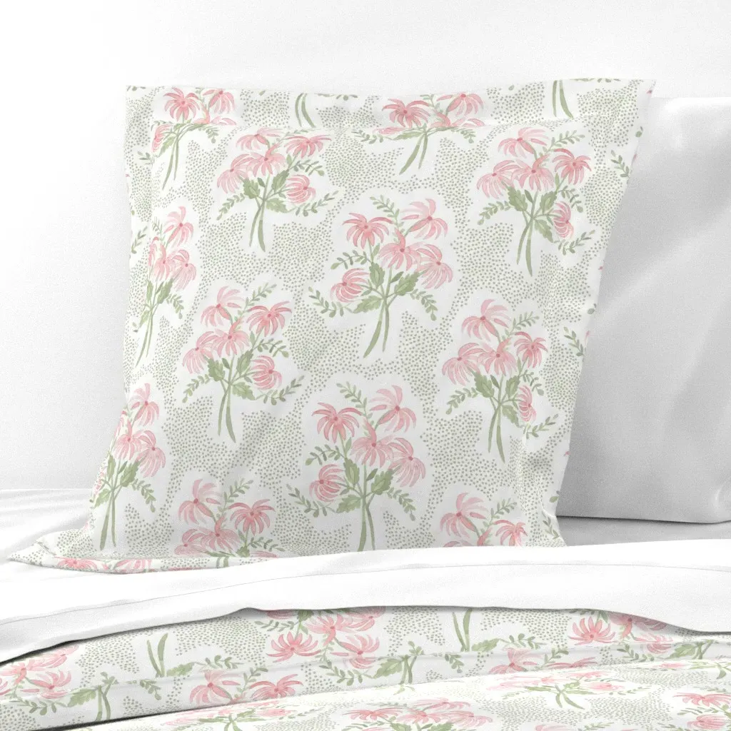 Pearl's Bouquet Alexis Colorway Euro Pillow Sham - Pink product