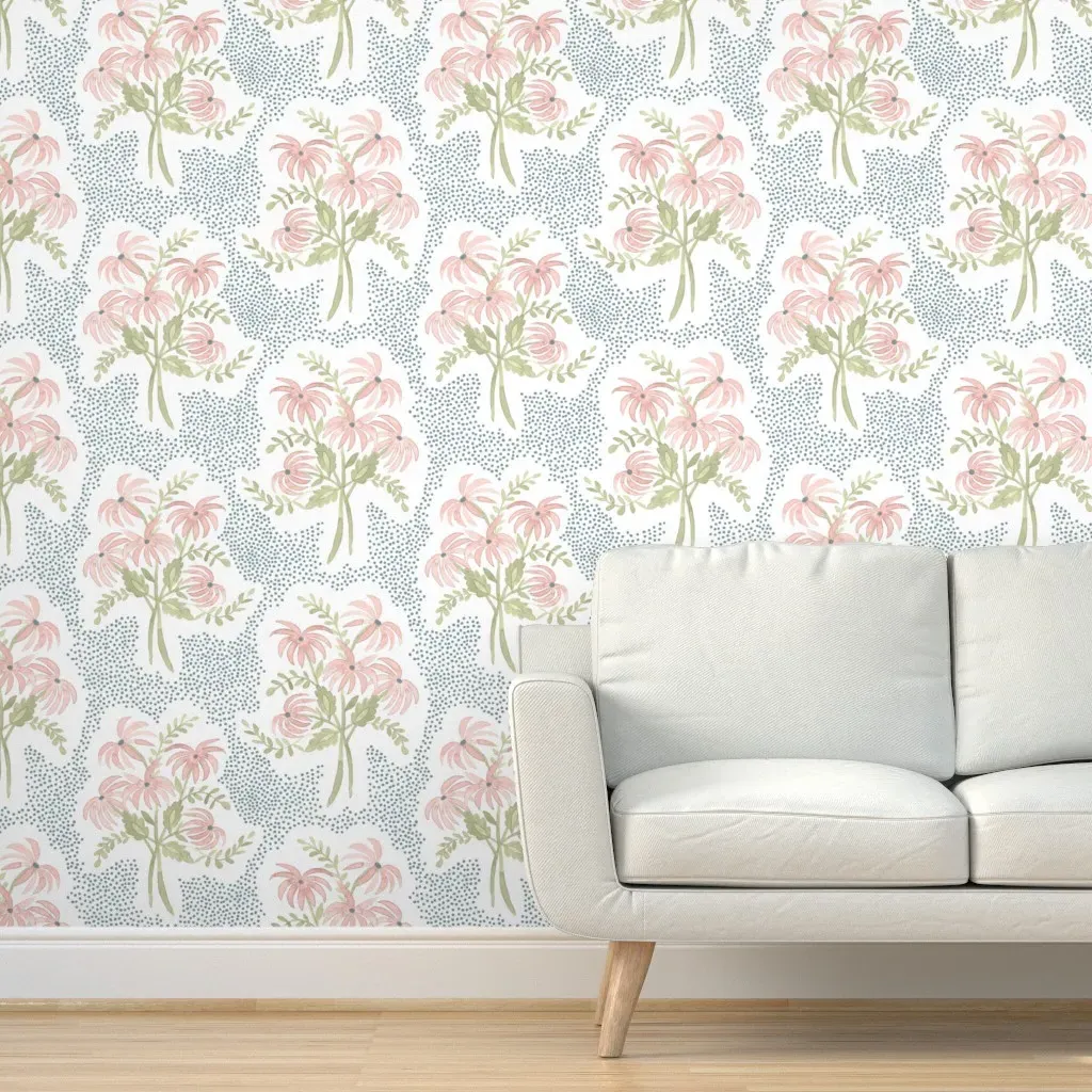 Pearl's Bouquet Oleander Peel and Stick Wallpaper - Pink product