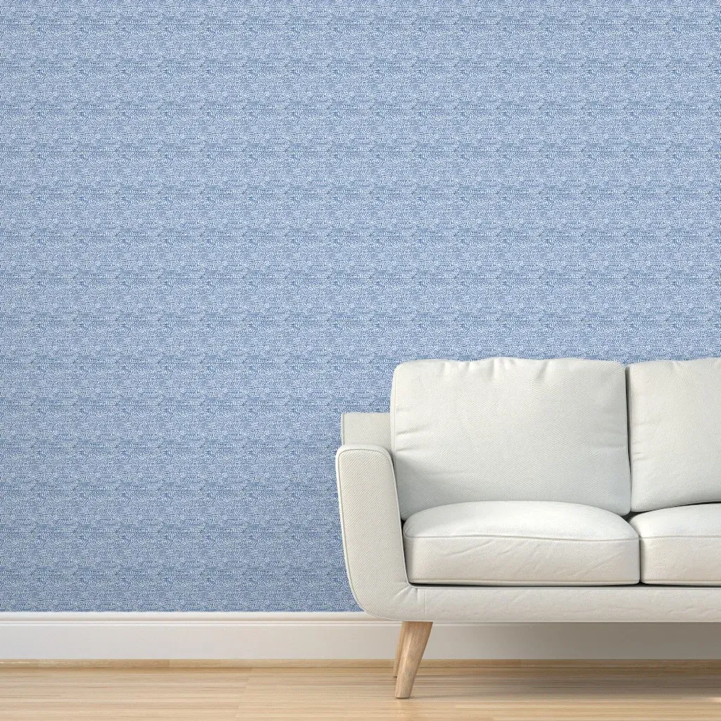 Pebble Beach Dot Peel and Stick Wallpaper - Indigo product