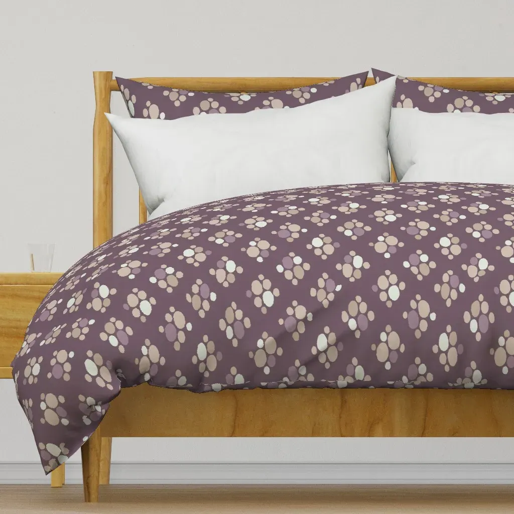 Pebble Rhombus Cluster Dark Duvet Cover - Beige product