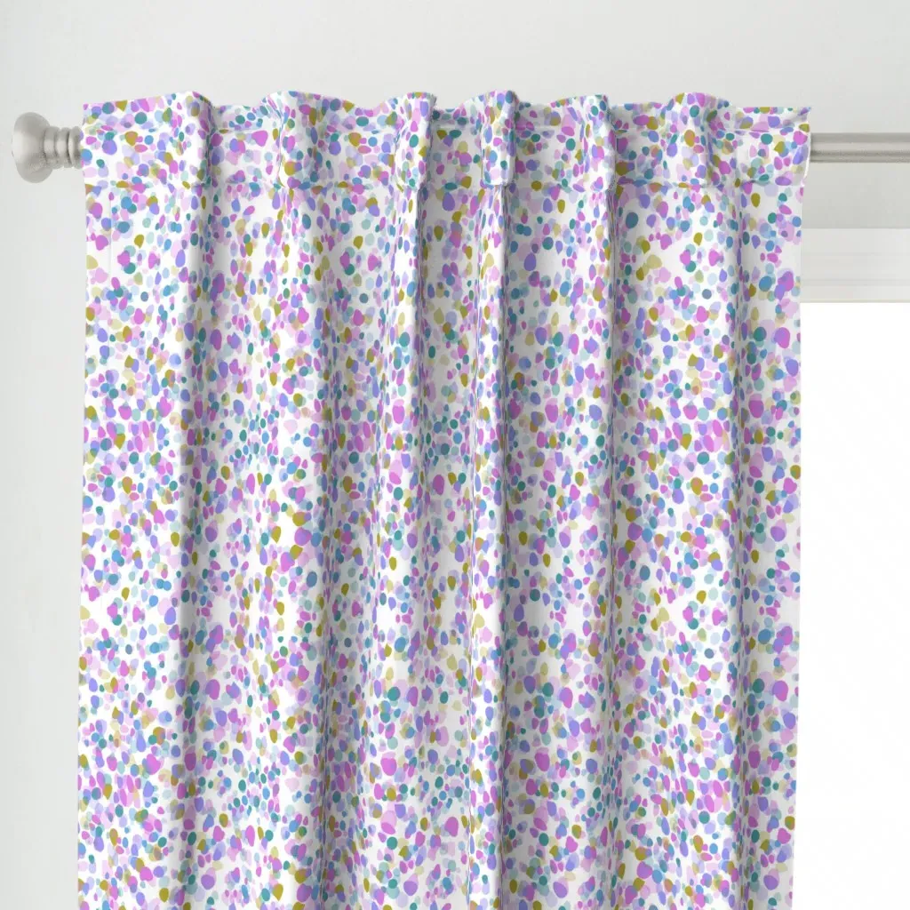 Pebbles Periwinkle Curtain Panel - Pink alternate view