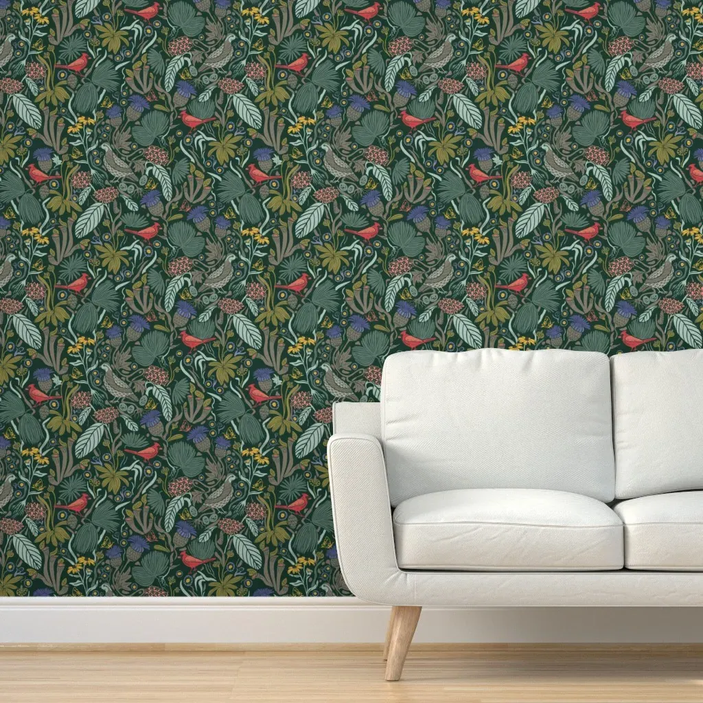 Peck And Plum Peel and Stick Wallpaper - Dark Green product