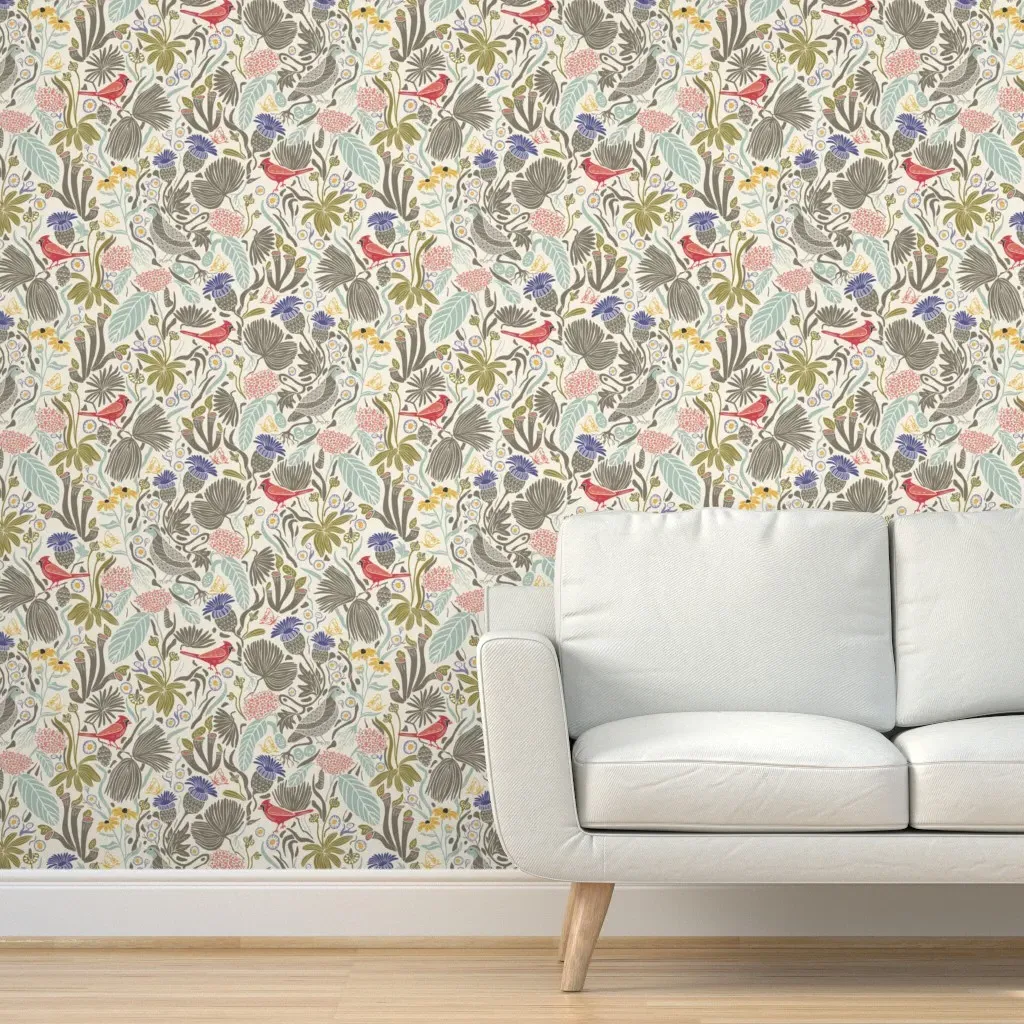 Peck And Plume Large Scale Peel and Stick Wallpaper - Gray, Blue product