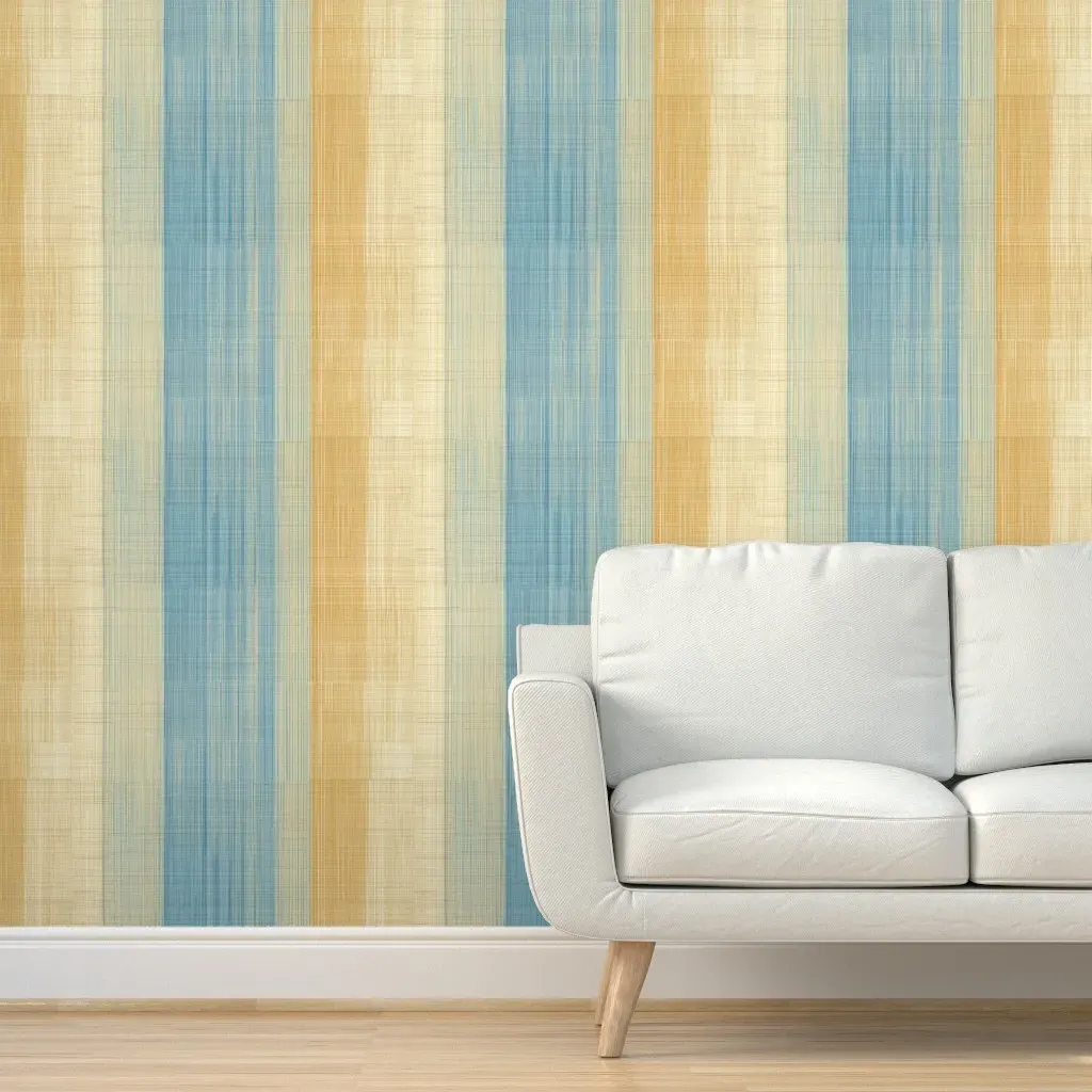 Peel and Stick Abstract Geometric Wallpaper - Blue product