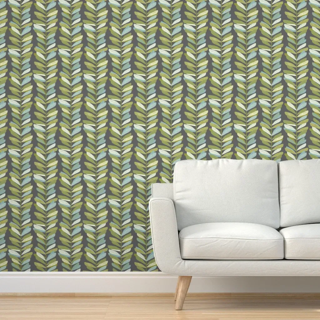 Peel and Stick Branches Wallpaper - Olive Green product