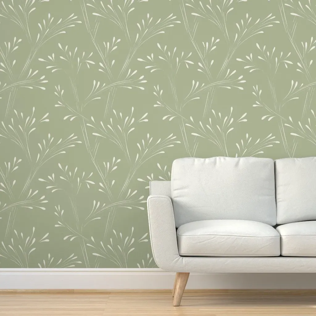 Peel and Stick Branches Wallpaper - Sage Green product