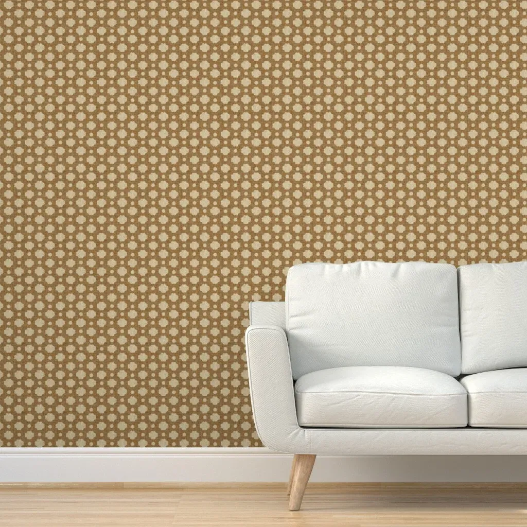 Peel and Stick Burlap Wallpaper - Brown, Beige product