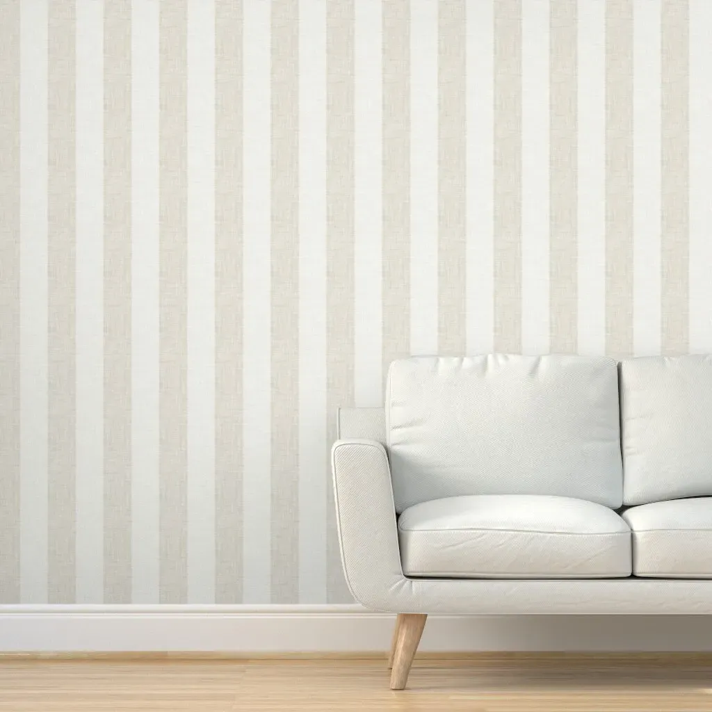 Peel and Stick Cabana Stripe Wallpaper - Off-White product