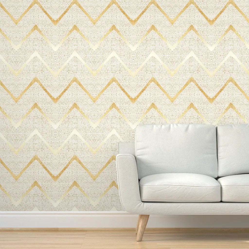 Peel and Stick Chevron Wallpaper - Gold product